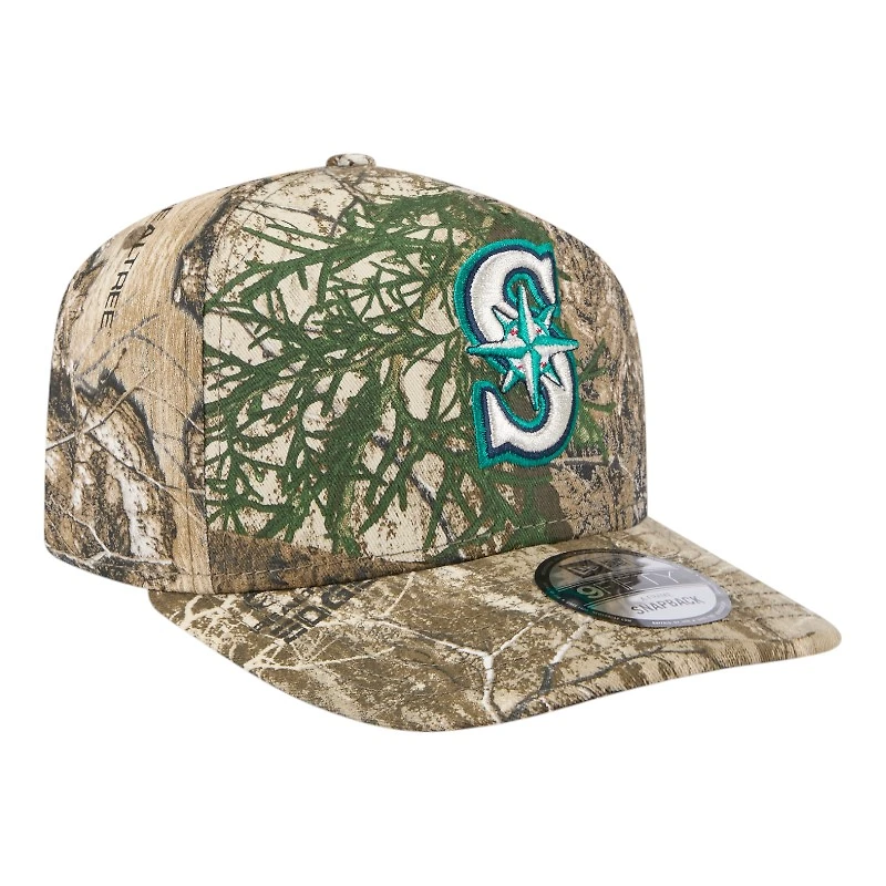 Seattle Mariners Realtree Camo Grey UV New Era 9FIFTY A-Frame Snapback Hat