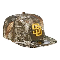San Diego Padres Realtree Camo Grey UV New Era 9FIFTY A-Frame Snapback Hat
