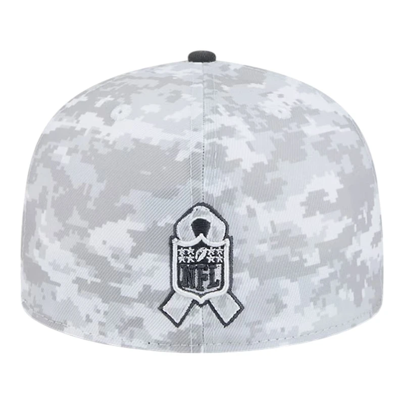 Carolina Panthers White Camo NFL Salute to Service New Era 59FIFTY Fitted Hat