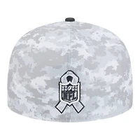 Carolina Panthers White Camo NFL Salute to Service New Era 59FIFTY Fitted Hat