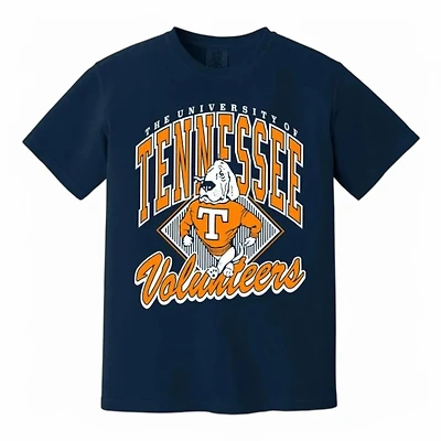 Tennessee Volunteers Navy Vintage Arch With Smokey Bacon & Co T-Shirt