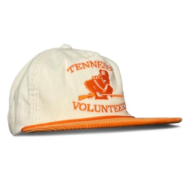 Tennessee Volunteers Cream and Orange Corduroy Rifleman Bad Day Co Snapback Hat