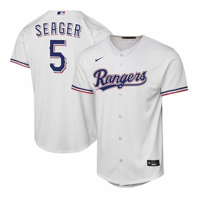 Youth Texas Rangers Corey Seager Nike White Home Jersey