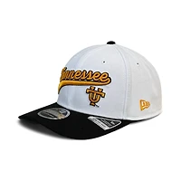 Tennessee Volunteers White and Black Double Script New Era 9SEVENTY Adjustable Hat