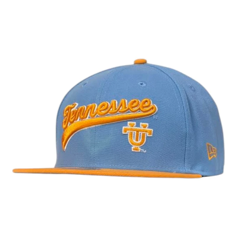 Tennessee Volunteers NCAA Blue and Orange Double Script New Era 59FIFTY Fitted Hat