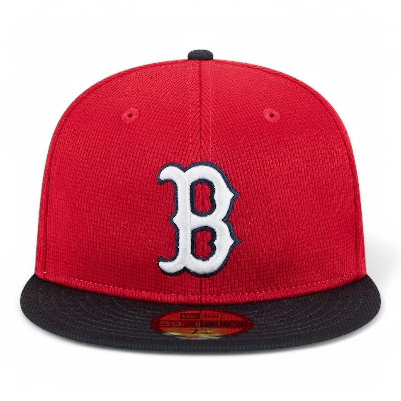 Boston Red Sox and Navy 2025 Spring Training Patch New Era 59FIFTY Fitted Hat