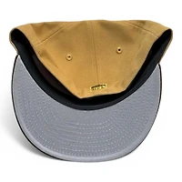 Detroit Lions Wheat and Brown 60 Seasons Patch Gray UV New Era 59FIFTY Fitted Hat