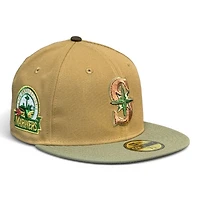 Seattle Mariners Wheat and Green Bark 30th Anni Patch Gray UV New Era 59FIFTY Fitted Hat