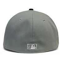 Milwaukee Brewers Gray and Black 35th Anni Patch Green UV New Era 59FIFTY Fitted Hat