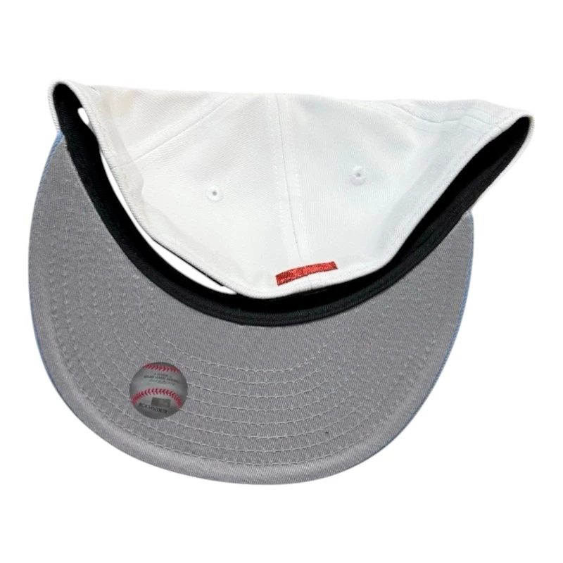 Los Angeles Dodgers Chrome and Blue 40th Anni Patch Gray UV New Era 59FIFTY Fitted Hat