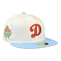 Los Angeles Dodgers Chrome and Blue 40th Anni Patch Gray UV New Era 59FIFTY Fitted Hat