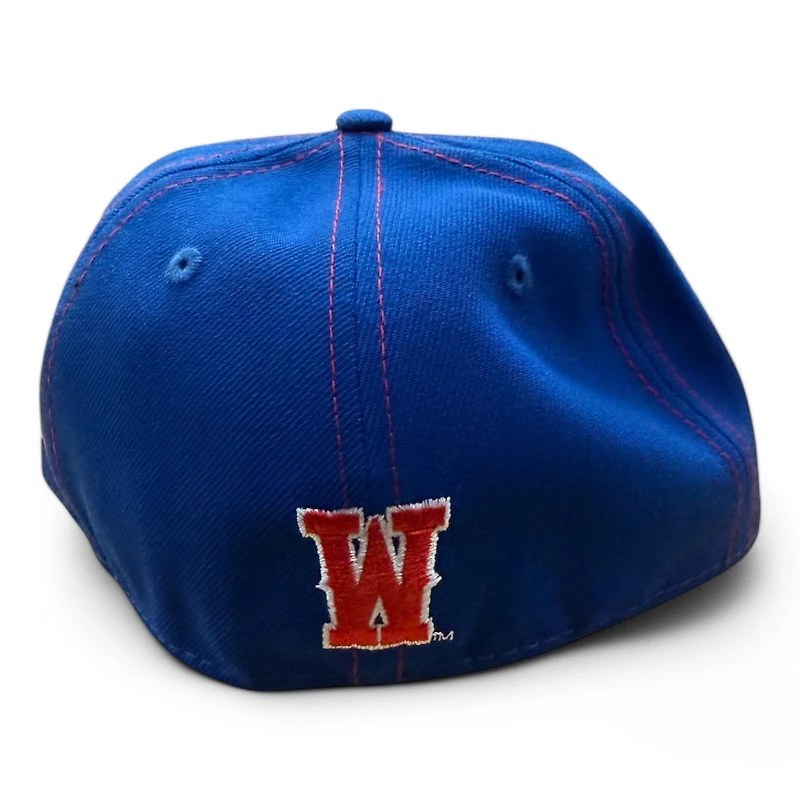 Wyoming Cowboys Royal Blue and Red NCAA New Era 59FIFTY Fitted Hat
