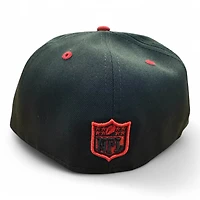 San Francisco 49ers Black and Red UV New Era 59FIFTY Fitted Hat