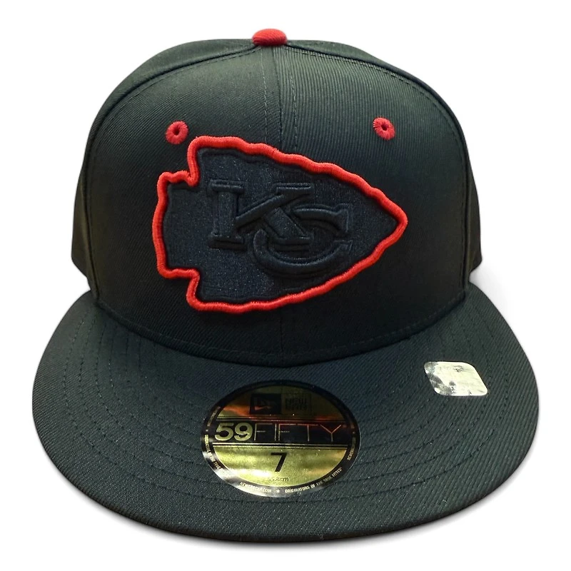 Kansas City Chiefs Black and Red UV New Era 59FIFTY Fitted Hat