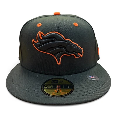 Denver Broncos Black and Orange UV New Era 59FIFTY Fitted Hat