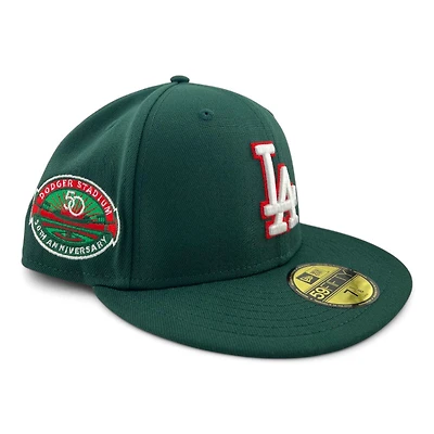 Los Angeles Dodgers Green "Sweet Berry" 50th Anniversary Gray UV New Era 59FIFTY Fitted Hat