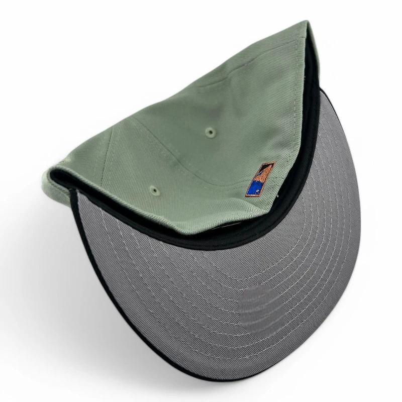 Cleveland Indians Everest Green and Black Jacobs Field Patch Gray UV New Era 59FIFTY Fitted Hat