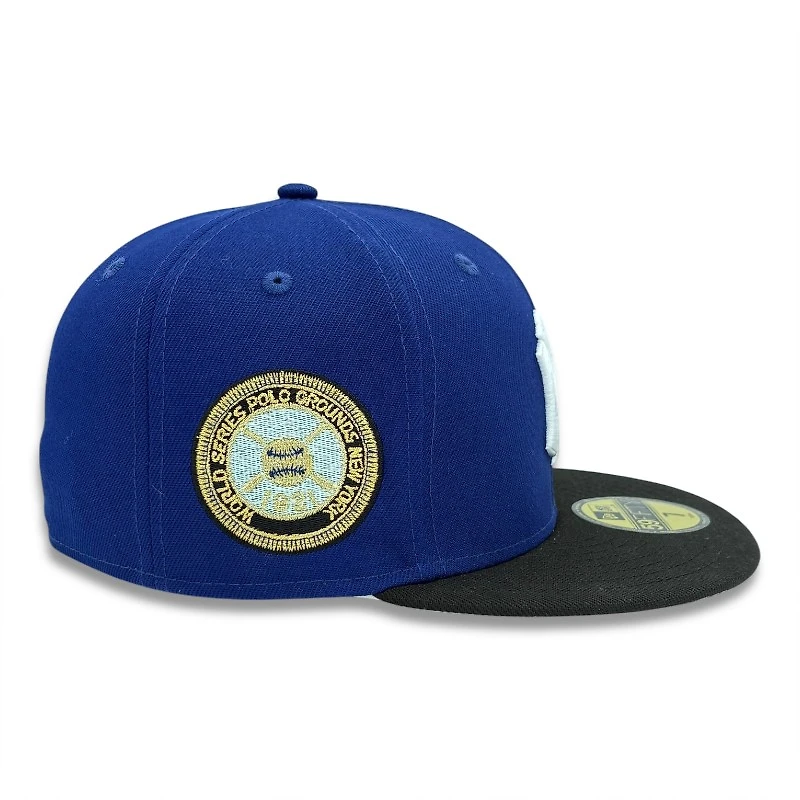 New York Yankees Dark Royal Blue and Black 1921 WS Patch Gray UV Era 59FIFTY Fitted Hat