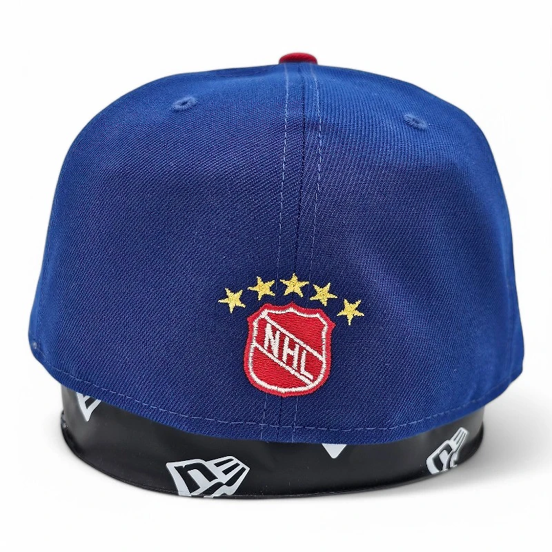 Colorado Rockies NHL Royal Leon the Lab Flag Patch Grey UV New Era 59FIFTY Fitted Hat