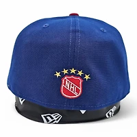 Colorado Rockies NHL Royal Leon the Lab Flag Patch Grey UV New Era 59FIFTY Fitted Hat