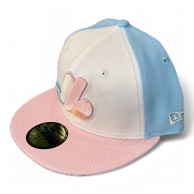 Montreal Expos Pink and Blue Doscientos Gray UV New Era 59FIFTY Fitted Hat
