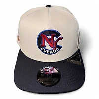 New York Cubans Stone and Black Negro League Patch Gray UV New Era A-Frame Snapback Hat