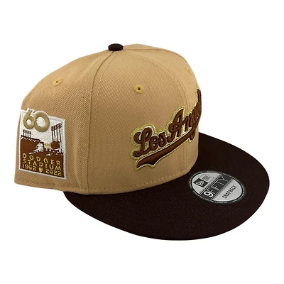 Los Angeles Dodgers 2T Candied Pecan 60th Stadium Patch New Era 9FIFTY Snapback Hat