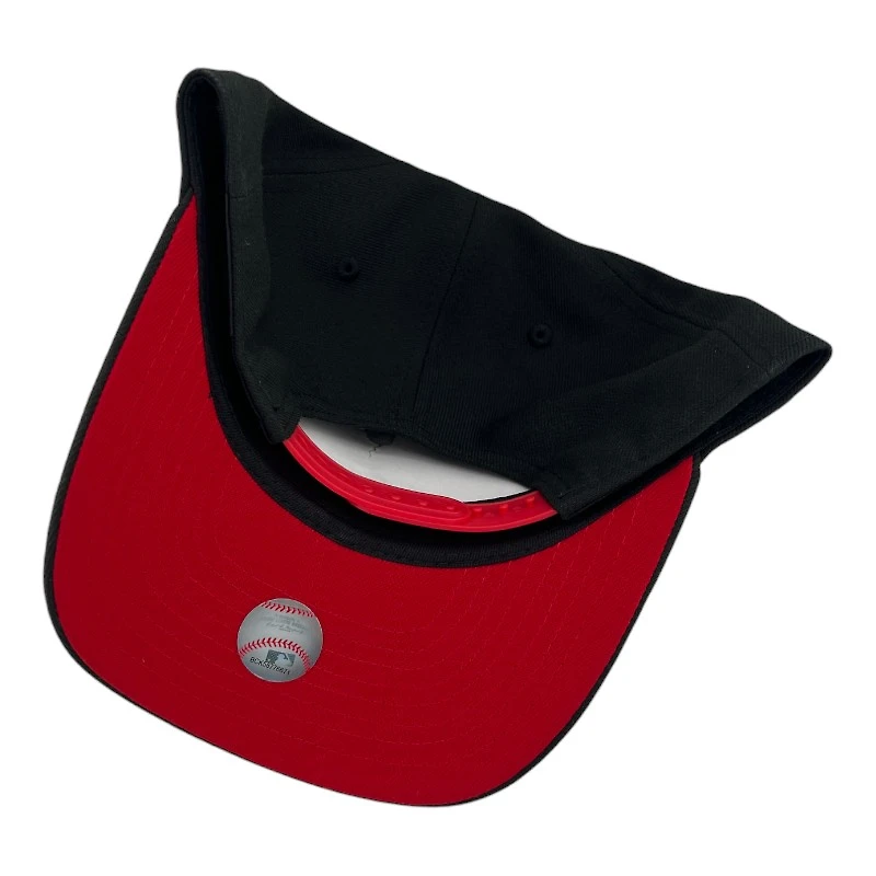 Los Angeles Dodgers Black and White 2024 WS Patch Red UV New Era 9FIFTY A-Frame Snapback Hat