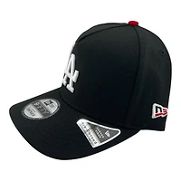 Los Angeles Dodgers Black and White 2024 WS Patch Red UV New Era 9FIFTY A-Frame Snapback Hat