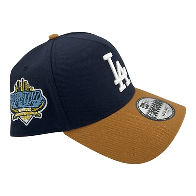 Los Angeles Dodgers Navy and Bronze 40th Anniv Patch New Era 9FORTY A-Frame Snapback Hat