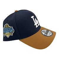 Los Angeles Dodgers Navy and Bronze 40th Anniv Patch New Era 9FORTY A-Frame Snapback Hat