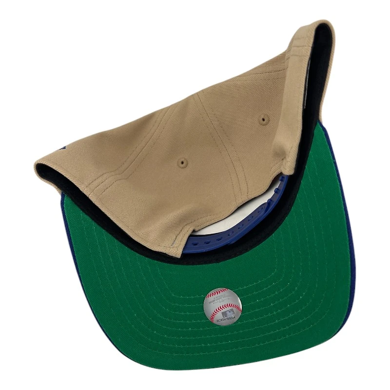 Los Angeles Dodgers Camel Brown and Royal 40th Anniv Patch New Era 9FIFTY A-Frame Snapback Hat