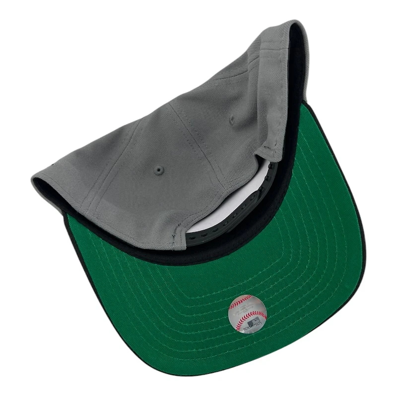 Los Angeles Dodgers Storm Gray and Black 100th Anniv Patch New Era 9FIFTY A-Frame Snapback Hat