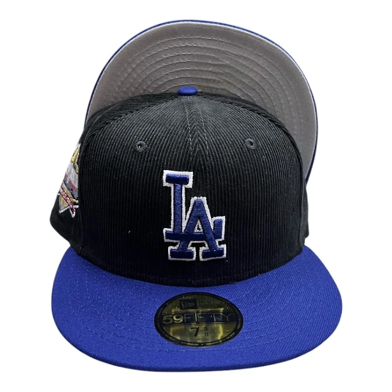 Los Angeles Dodgers Black Cord 2T Royal Blue 40th Patch Gray UV 59FIFTY Fitted Hat