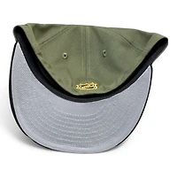 Vegas Golden Knights Olive and Black Alt Logo Patch Gray UV New Era 59FIFTY Fitted Hat