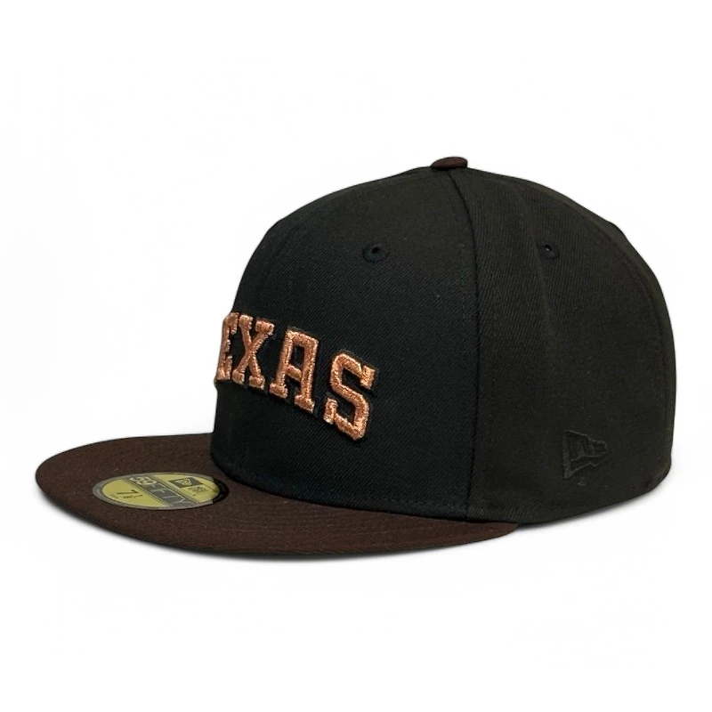 Texas Rangers Black and Brown 1995 ASG Patch Green UV New Era 59FIFTY Fitted Hat