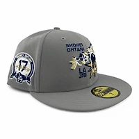 Los Angeles Dodgers Gray "SHO-Time Collection" 17 Patch UV New Era 59FIFTY Fitted Hat
