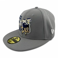 Los Angeles Dodgers Gray "SHO-Time Collection" 17 Patch UV New Era 59FIFTY Fitted Hat