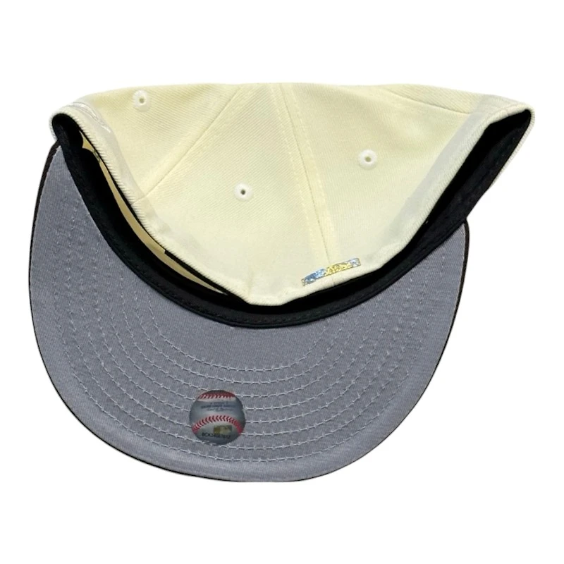 Tampa Bay Rays Chrome and Brown Tropicana Field Patch Gray UV New Era 59FIFTY Fitted Hat