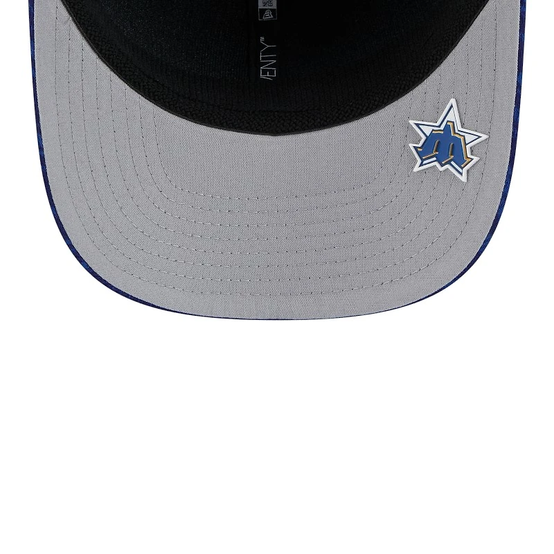 Seattle Mariners Royal Blue and Yellow Alt 2025 Clubhouse New Era 9SEVENTY Stretch Snapback Hat