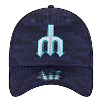 Seattle Mariners Navy Alternate 2025 Clubhouse New Era 39THIRTY Stretch Fit Hat