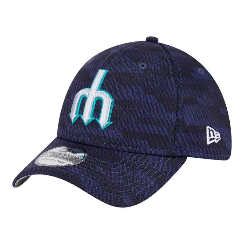 Seattle Mariners Navy Alternate 2025 Clubhouse New Era 39THIRTY Stretch Fit Hat