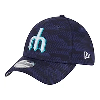 Seattle Mariners Navy Alternate 2025 Clubhouse New Era 39THIRTY Stretch Fit Hat