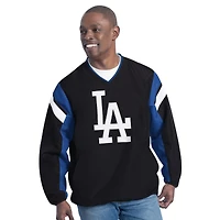 Los Angeles Dodgers Black G-III Front LA Logo Long Sleeve Pullover Jacket
