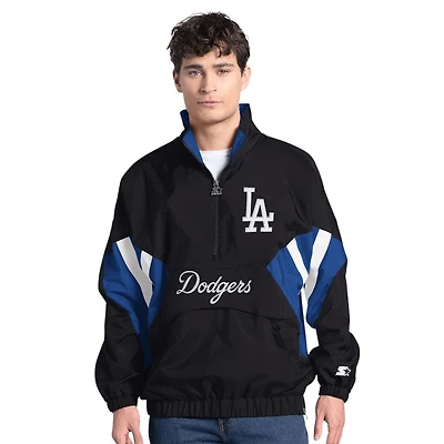 Los Angeles Dodgers Black Half Zip Starter Jacket