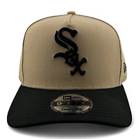 Chicago White Sox Khaki and Black Black UV New Era A-Frame Snapback Hat