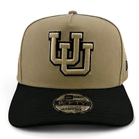 Utah Utes Khaki and Black Black UV New Era A-Frame Snapback Hat