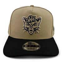 BYU Cougars Khaki and Black Black UV New Era A-Frame Snapback Hat