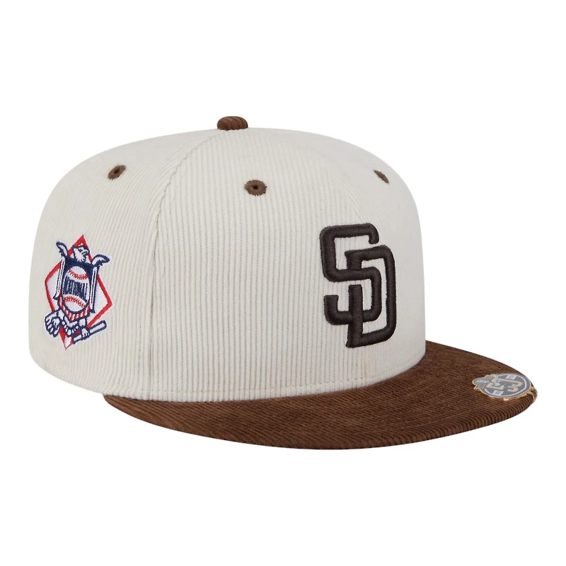 San Diego Padres Two Tone Corduroy with Hat Clip New Era 59FIFTY Fitted