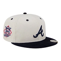 Atlanta Braves Two Tone Corduroy with Hat Clip New Era 59FIFTY Fitted
